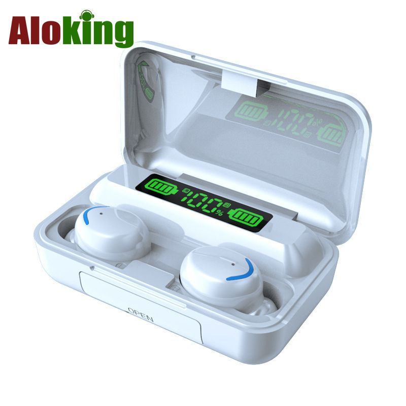 Aloking Bluetooth Earphones In-Ear TWS Earphone Bluetooth Wireless Headphone Earpods For Android Waterproof Wireless Earbuds Headset With Mic 9D HIFI noise Canceling Bluetooth headset gaming Earpods