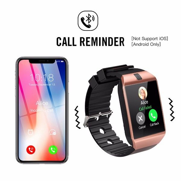 Bluetooth Smart Watch With Camera Women Men Smart watch With SIM TF Card Slot Fitness Activity Tracker Sport Watch Android Watches Kids Smart watch Sports Watch Men's Smartwatch Women Wrist Watch