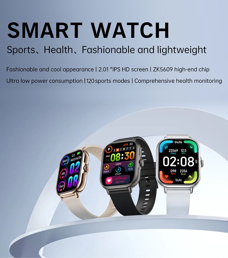 Z15 Smartwatch 2.01 Inch Screen Health Monitoring Watches IP67 Waterproof Sport Fitness Smart Watch For Men Smart Watch For Women Sports Watch Couple Watch Smart Bracelet Men's Smartwatch Ladies Watch