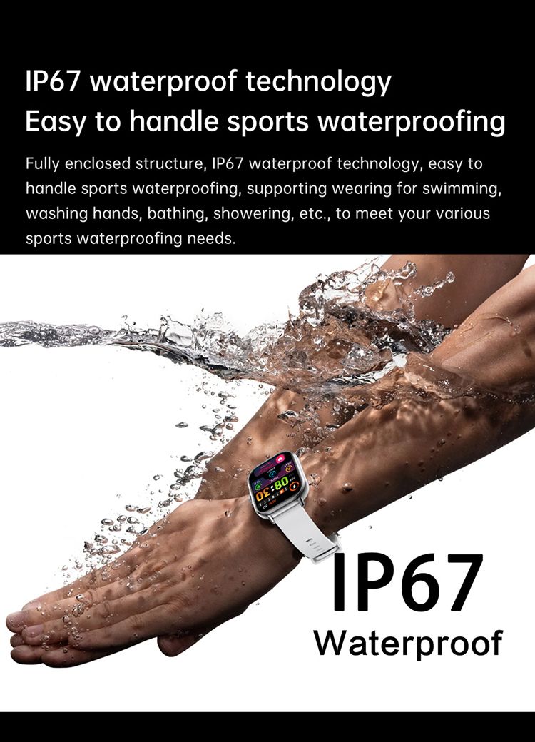 Z15 Smartwatch 2.01 Inch Screen Health Monitoring Watches IP67 Waterproof Sport Fitness Smart Watch For Men Smart Watch For Women Sports Watch Couple Watch Smart Bracelet Men's Smartwatch Ladies Watch