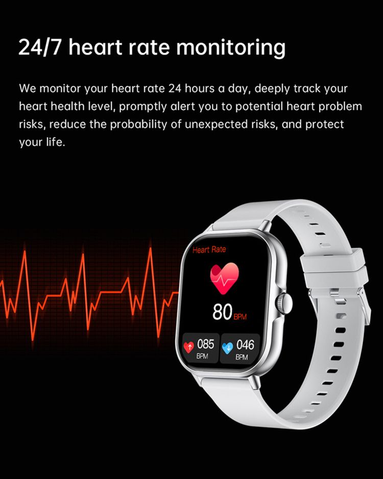 Z15 Smartwatch 2.01 Inch Screen Health Monitoring Watches IP67 Waterproof Sport Fitness Smart Watch For Men Smart Watch For Women Sports Watch Couple Watch Smart Bracelet Men's Smartwatch Ladies Watch