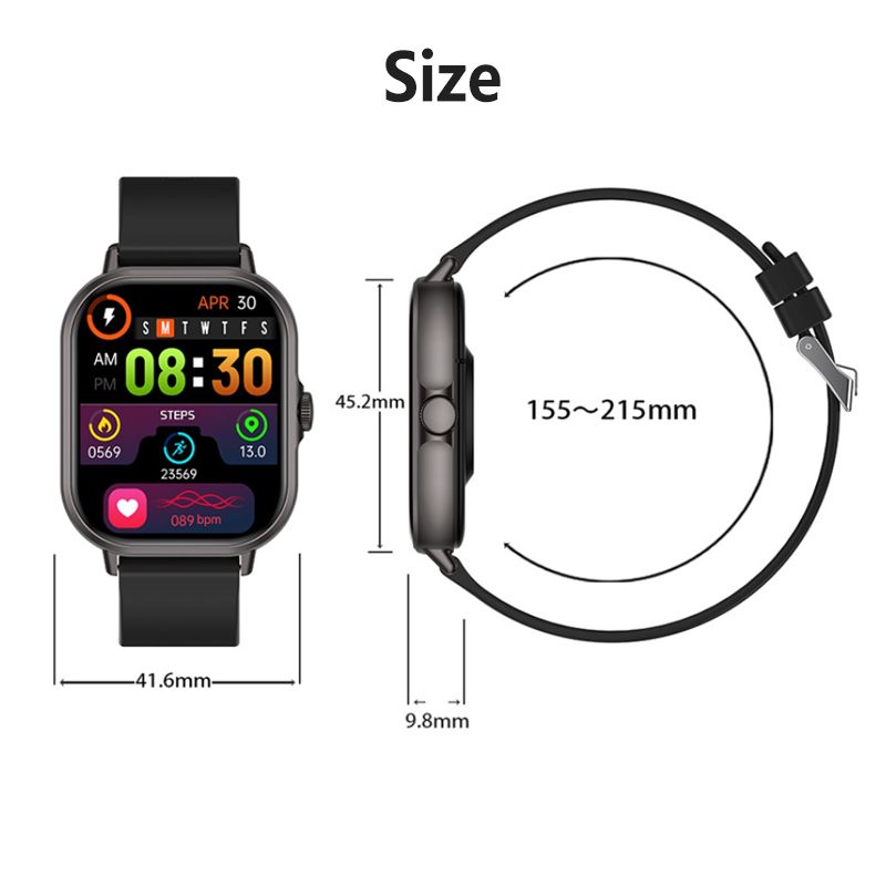 Z15 Smartwatch 2.01 Inch Screen Health Monitoring Watches IP67 Waterproof Sport Fitness Smart Watch For Men Smart Watch For Women Sports Watch Couple Watch Smart Bracelet Men's Smartwatch Ladies Watch