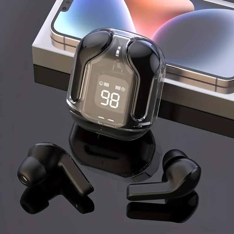 Aloking TWS Wireless Bluetooth Earphone Touch Control Earbuds HiFi 9D Stereo Sound Noise Reduction Waterproof Low Latency With Microphone Headsets For iPhone Android Gaming Earbuds Bluetooth Earpods