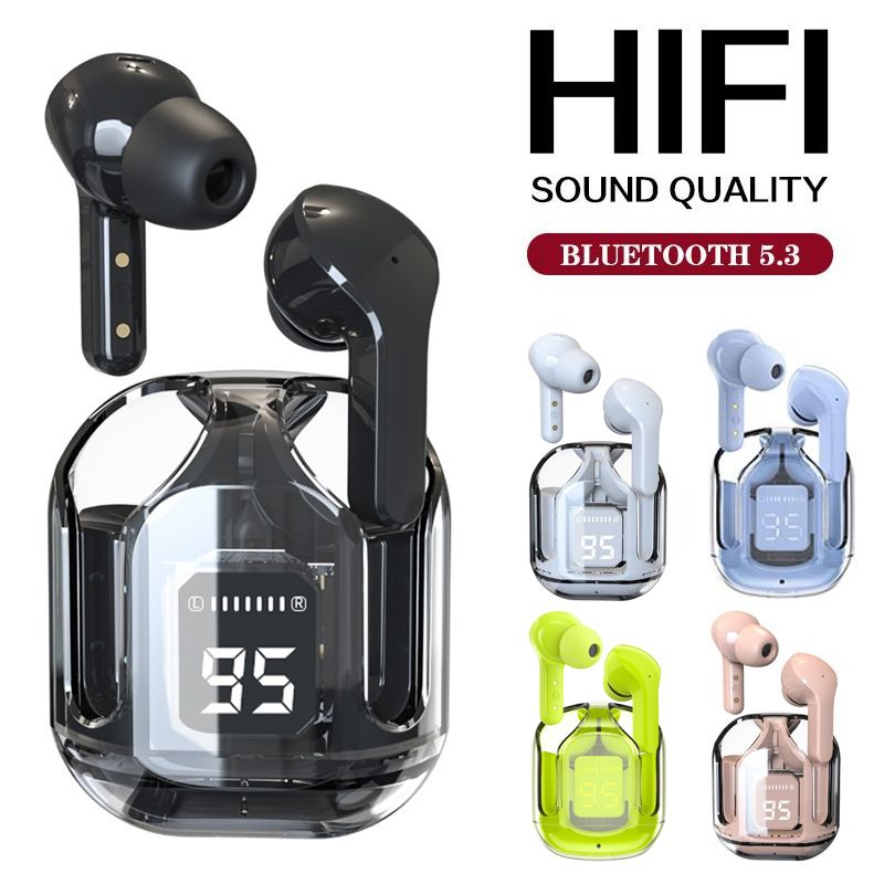 Aloking TWS Wireless Bluetooth Earphone Touch Control Earbuds HiFi 9D Stereo Sound Noise Reduction Waterproof Low Latency With Microphone Headsets For iPhone Android Gaming Earbuds Bluetooth Earpods