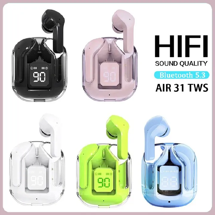 Aloking TWS Wireless Bluetooth Earphone Touch Control Earbuds HiFi 9D Stereo Sound Noise Reduction Waterproof Low Latency With Microphone Headsets For iPhone Android Gaming Earbuds Bluetooth Earpods