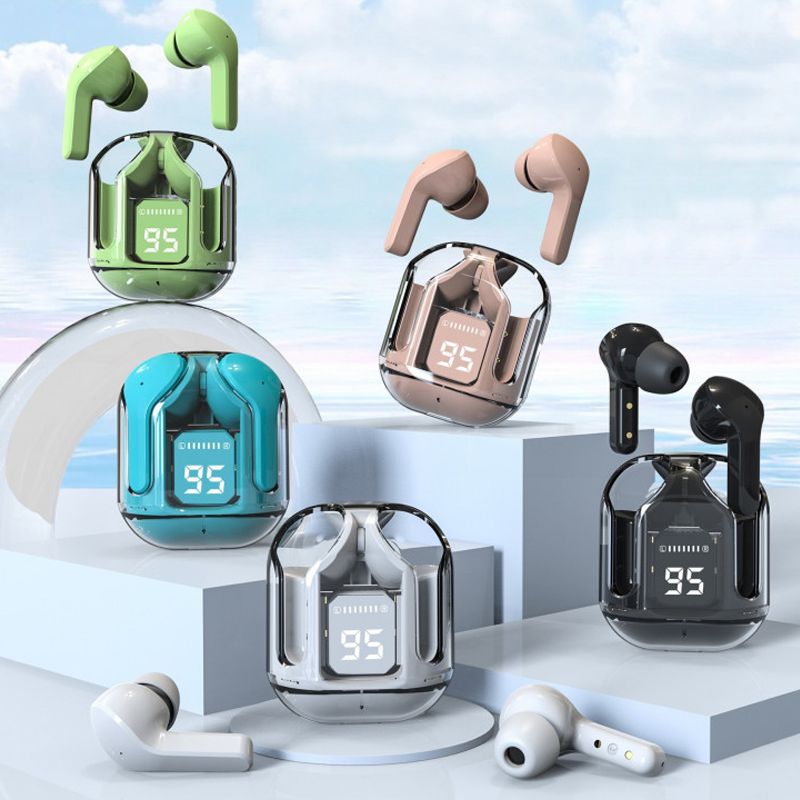 Aloking TWS Wireless Bluetooth Earphone Touch Control Earbuds HiFi 9D Stereo Sound Noise Reduction Waterproof Low Latency With Microphone Headsets For iPhone Android Gaming Earbuds Bluetooth Earpods