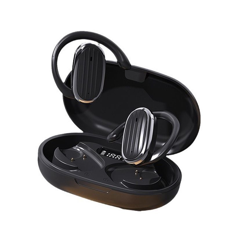 Aloking Hanging Ear Bluetooth wireless Earphone OWS Not in ear Noise Cancelling Bluetooth Headset Earpods Music Sport Earphone Gaming Earpods Wireless Headphones with Mic HiFi Stereo Wireless Earbuds