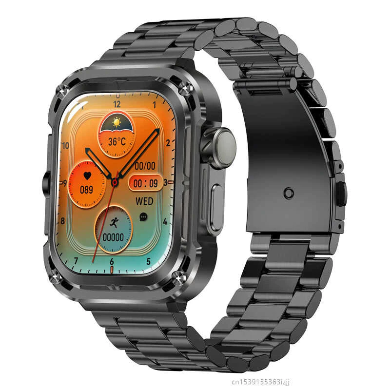 3-in-1 Z85 Max Smart Watch Men Bluetooth Call Dynamic Island Heart Rate Health Monitoring GPS Outdoor Sports Fitness Tracker Men's Smart Watch IP68 waterproof Smart watch Military Smart Watch For Men