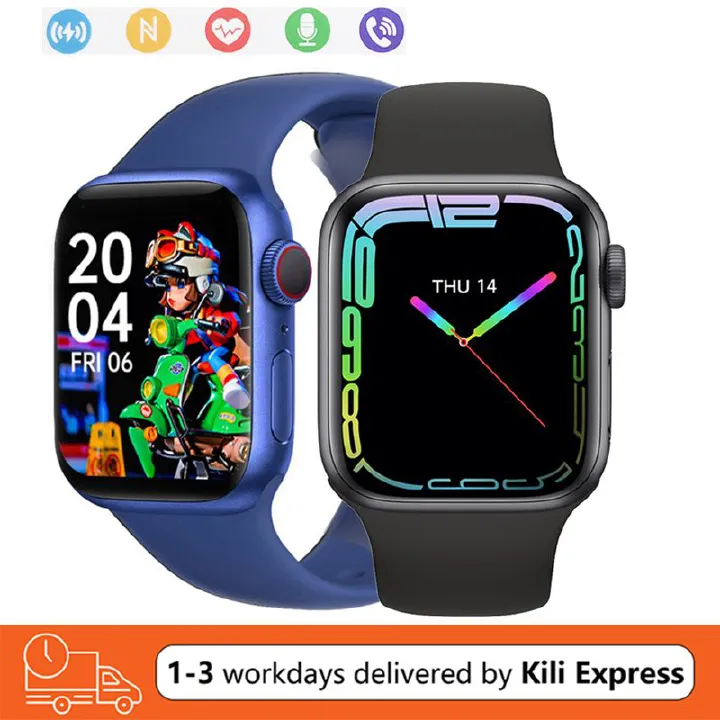 Fashion Sports Smart Watch Women Men Ladies Wrist Watch For Andriod IOS Smart Bracelet Alarm Clock Fitness Waterproof Smartwatch 1.85'' Square Touch Control Watch 8 Max Bluetooth Smart Watch For Men