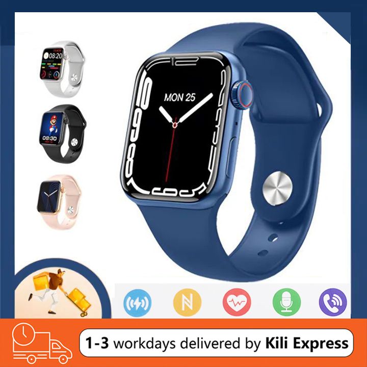 Fashion Sports Smart Watch Women Men Ladies Wrist Watch For Andriod IOS Smart Bracelet Alarm Clock Fitness Waterproof Smartwatch 1.85'' Square Touch Control Watch 8 Max Bluetooth Smart Watch For Men