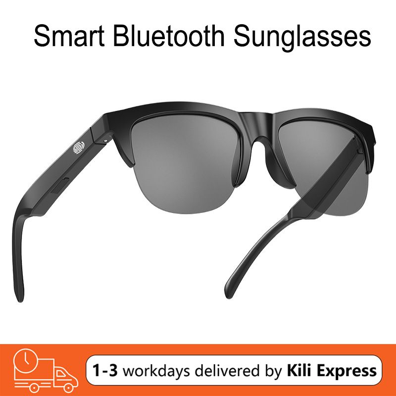 Smart Sunglasses F06 Smart Music Bluetooth 5.3 Glasses Anti-Blu-ray Stereo Double Speaker Touch Wireless Sunglasses HiFi Stereo Sound Wireless Headphone Bluetooth Headset Smart Glasses Men Sunglasses