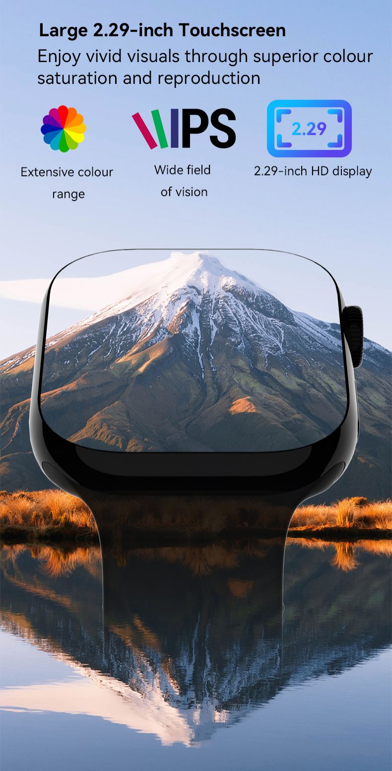 S10 Max Smart Watch Bluetooth Call Smart Watches Fitness Health Smart Bracelet 2.29'' Big Touch Screen Sports Smart Band Heart Rate Blood Oxygen Monitoring Men Smart Watch Women Smart watch Series 10