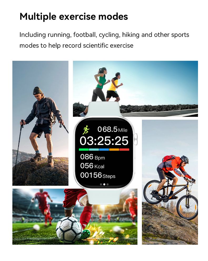 S10 Max Smart Watch Bluetooth Call Smart Watches Fitness Health Smart Bracelet 2.29'' Big Touch Screen Sports Smart Band Heart Rate Blood Oxygen Monitoring Men Smart Watch Women Smart watch Series 10