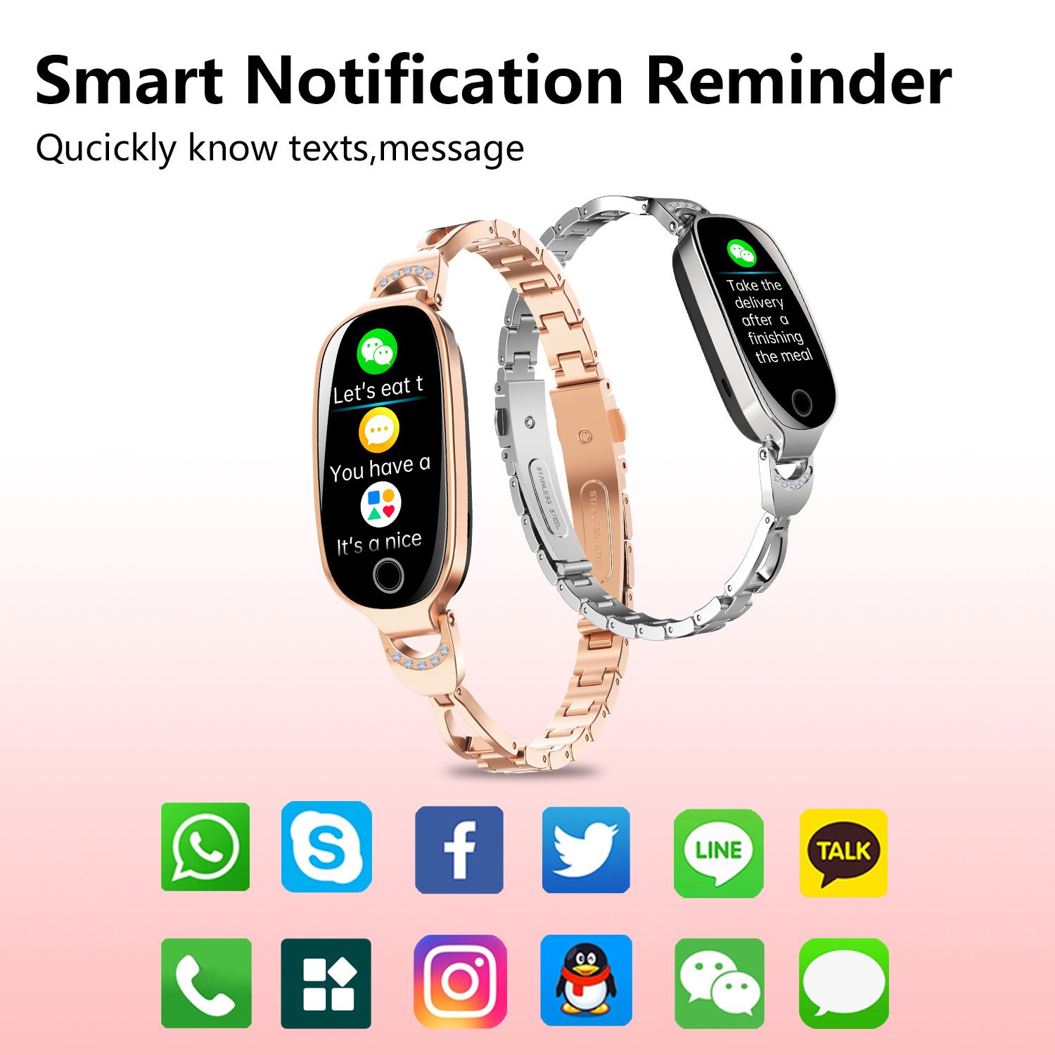 woman smartwatches Bluetooth call Heart Rate Monitor 1.1'' Full Touch Screen Stainless Steel Strap Waterproof Smart watch Fitness Sports Watches Smart Watch For Women ladies watches women gifts