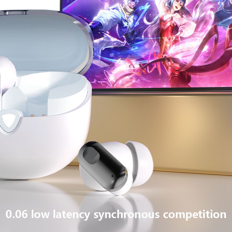 Aloking Earbuds S60 TWS Bluetooth Earphones Wireless Earphone Waterproof Earbuds With Mic Sports Running Game HiFi Headset Noise Reduction Bluetooth 5.4 mini Bluetooth Earpods Bluetooth Small Ear buds