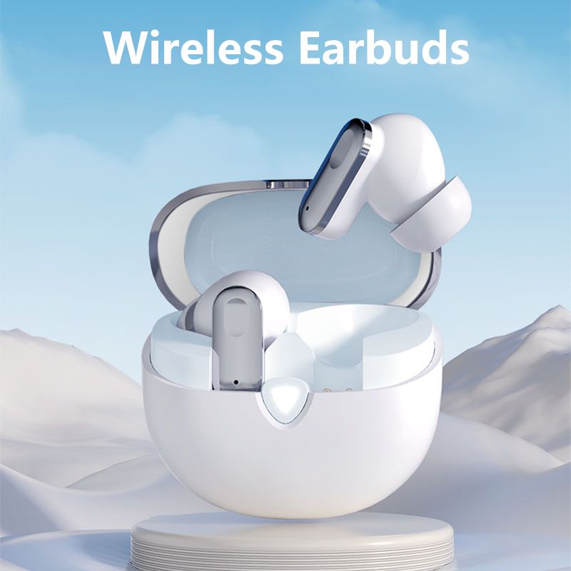 Aloking Earbuds S60 TWS Bluetooth Earphones Wireless Earphone Waterproof Earbuds With Mic Sports Running Game HiFi Headset Noise Reduction Bluetooth 5.4 mini Bluetooth Earpods Bluetooth Small Ear buds