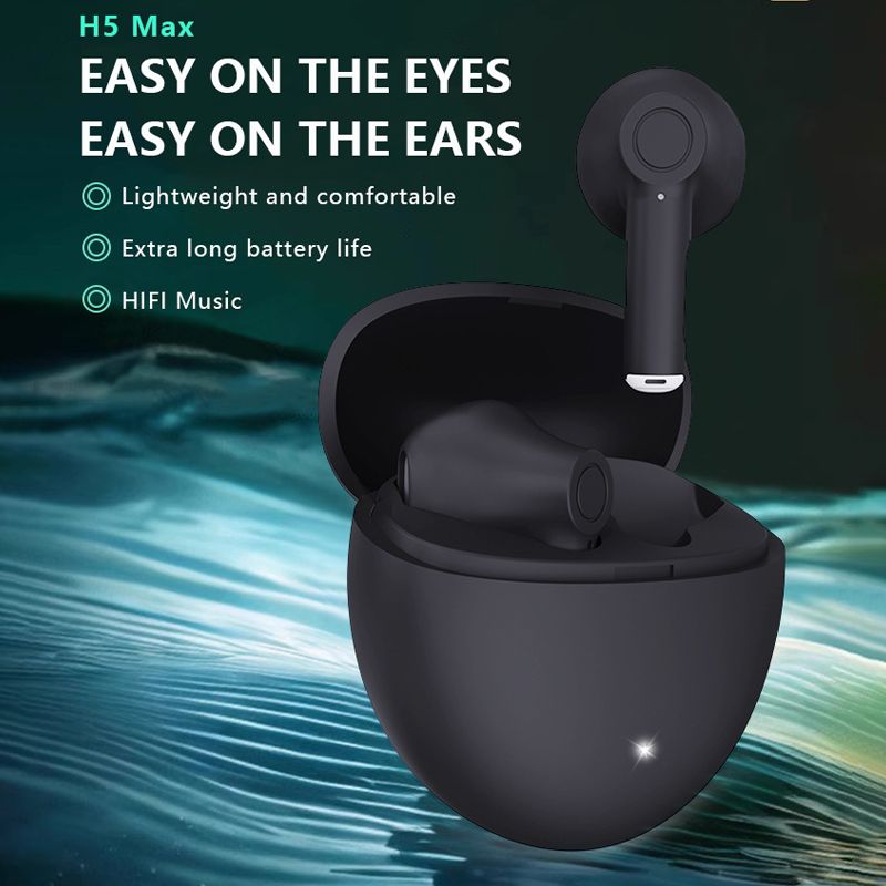 H5 Max Bluetooth 5.3 Headphones TWS Macaron Wireless Headphones High Battery Earbuds Bluetooth Earphones Wireless Earphone Bluetooth Earbuds With Mic Noise Cancelling Waterproof Earpods Wireless Pods
