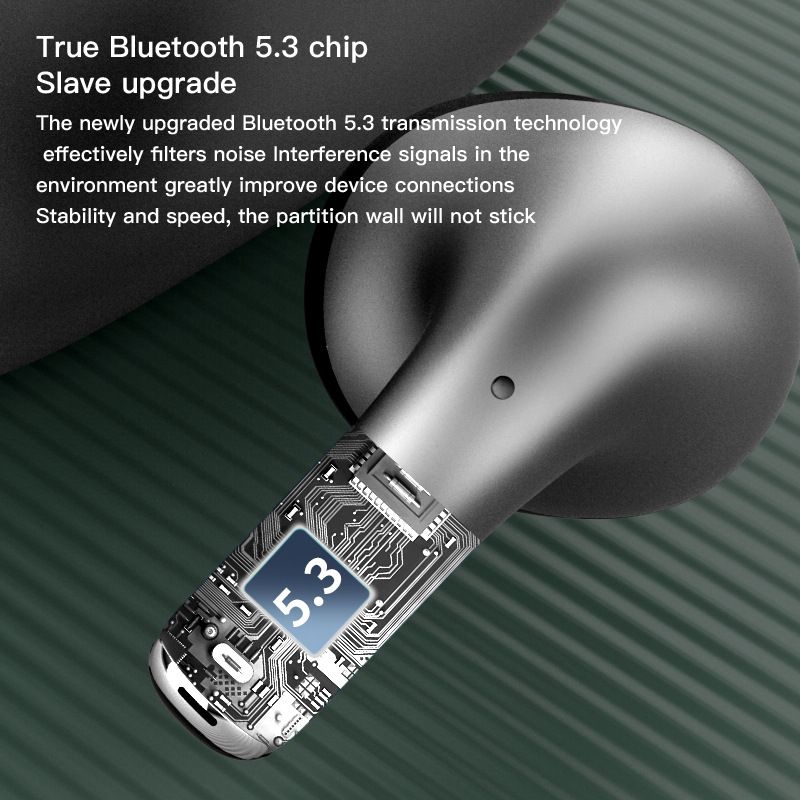 Aloking New K58 Wireless Bluetooth Headset Binaural Game With High Sound Quality And No Delay Steel Metal Wireless Earphones Bluetooth Headphone In-ear Earpod Earphones With Microphone For IOS/Android