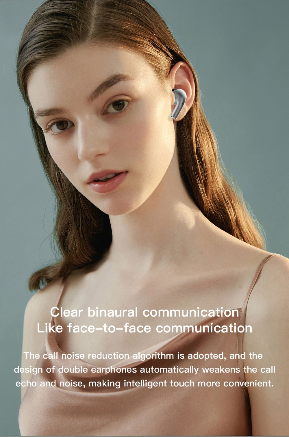 Aloking New K58 Wireless Bluetooth Headset Binaural Game With High Sound Quality And No Delay Steel Metal Wireless Earphones Bluetooth Headphone In-ear Earpod Earphones With Microphone For IOS/Android