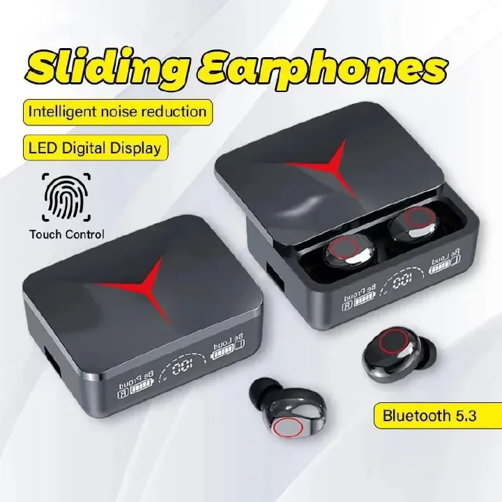 Original TWS M90 Pro Wireless Headphones Sliding Cover Gaming Earphone Bluetooth 5.3 Sport Earbuds Music Headsets For Iphone Xiaomi In-Ear TWS Wireless Earbud Waterproof Sports Earphones Earpods