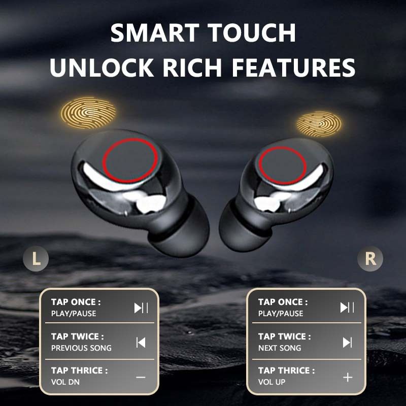 Original TWS M90 Pro Wireless Headphones Sliding Cover Gaming Earphone Bluetooth 5.3 Sport Earbuds Music Headsets For Iphone Xiaomi In-Ear TWS Wireless Earbud Waterproof Sports Earphones Earpods
