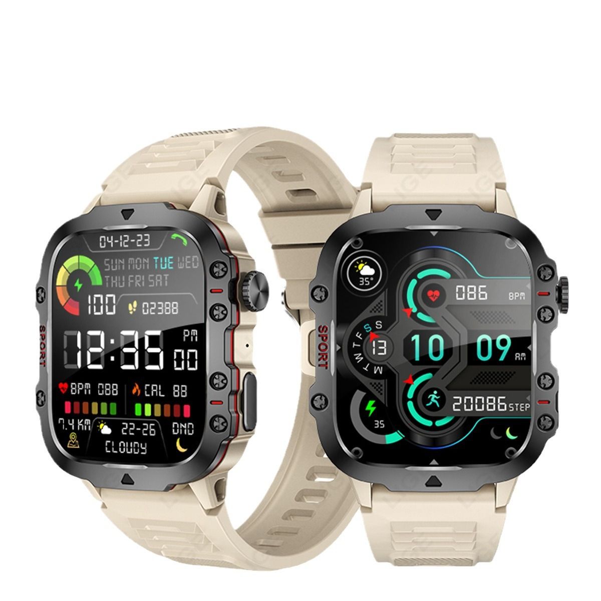 LIGE NEW QX11 Blurooth call Smart Watch Men Women 420mAh Large Battery 1.96 inch HD screen 3ATM Waterproof SOS Phone Call Outdoor Sports Smart Watch Heart Rate Sleep Monitoring Smartwatch For Men
