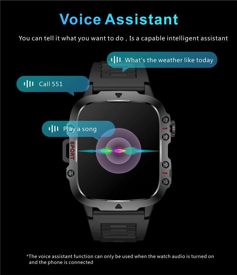 LIGE NEW QX11 Blurooth call Smart Watch Men Women 420mAh Large Battery 1.96 inch HD screen 3ATM Waterproof SOS Phone Call Outdoor Sports Smart Watch Heart Rate Sleep Monitoring Smartwatch For Men