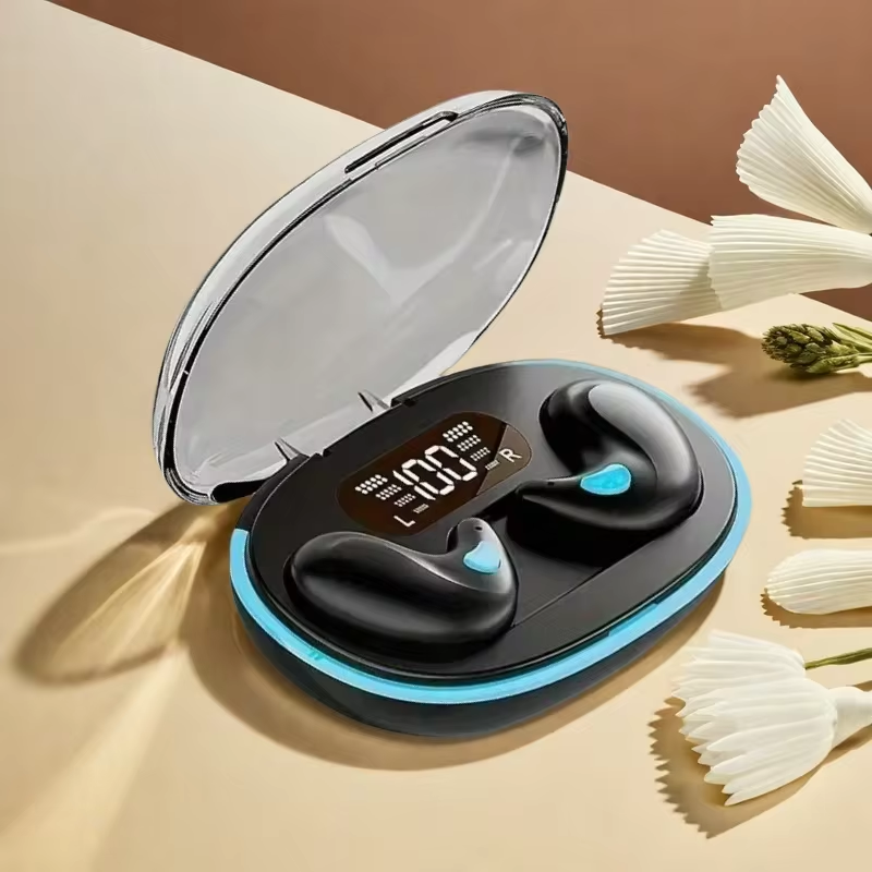 Aloking Original X55 Earbuds Wireless Sleep Earphone TWS Noise Reduction Invisible Earphone Sleeping Headset Bluetooth Sport Headphones Earbuds X55 Sleeping Airpod Mini Super Bass Sound Earpods Earbud