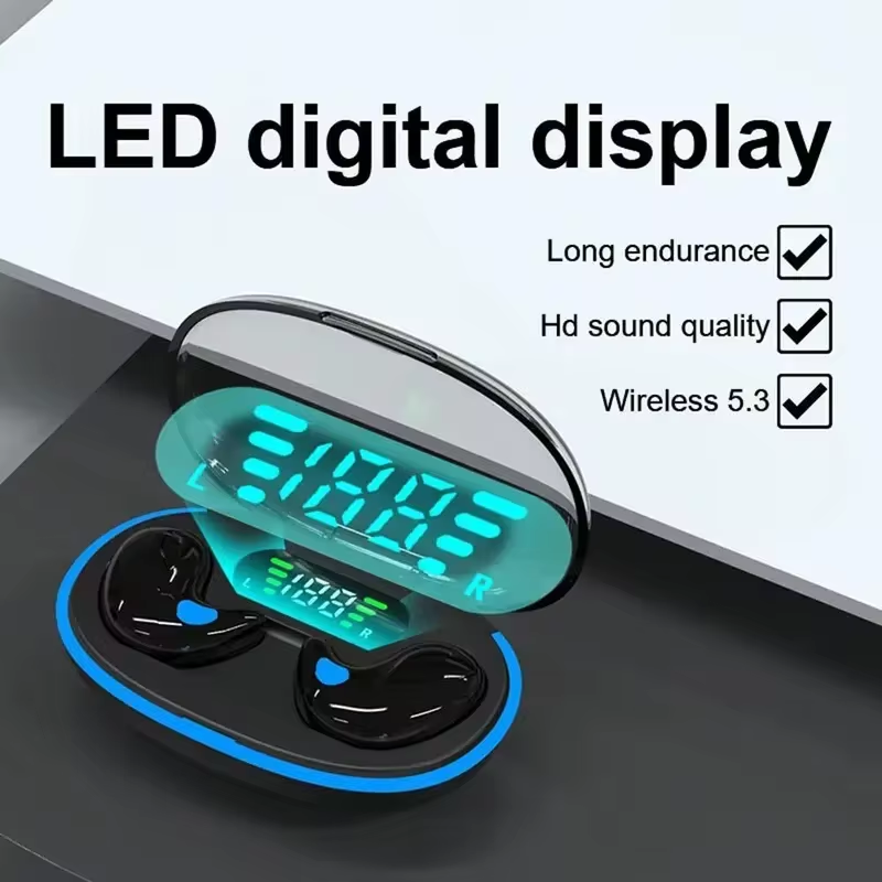 Aloking Original X55 Earbuds Wireless Sleep Earphone TWS Noise Reduction Invisible Earphone Sleeping Headset Bluetooth Sport Headphones Earbuds X55 Sleeping Airpod Mini Super Bass Sound Earpods Earbud