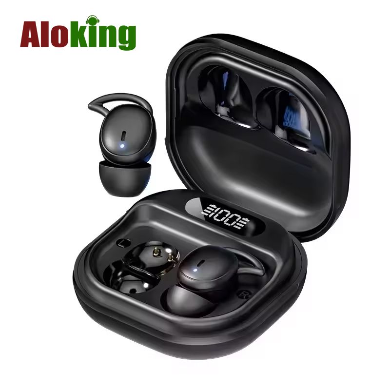 Aloking Wireless Sleep Invisible Earbuds Bluetooth 5.4 Gaming Sport Headphones HiFi Stereo Bass Sound Music Headphones TWS Earphones Mini Wireless Earphones Noise Cancelling Bluetooth Earpods AirPods