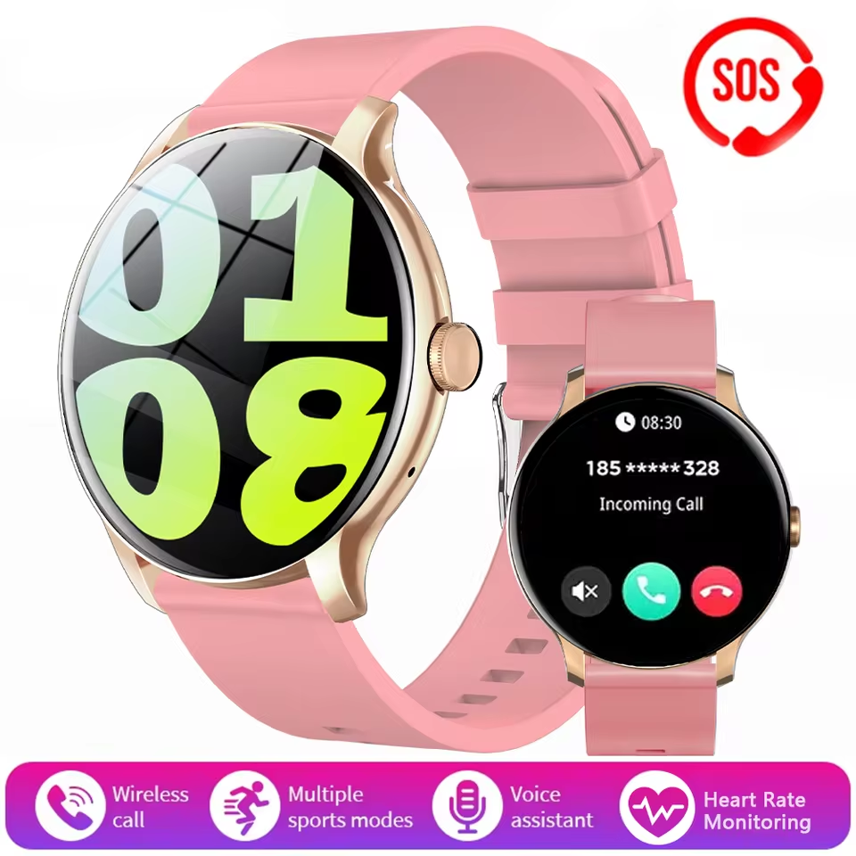 LXASFIT GT2 Bluetooth Smart Watch Sports Watch Smart Bracelet Round Screen Heart Rate Monitor Waterproof Smartwatch For Men Women Couple Watch Ladies Wrist Watch Woman Men Smart Watch Kids watch