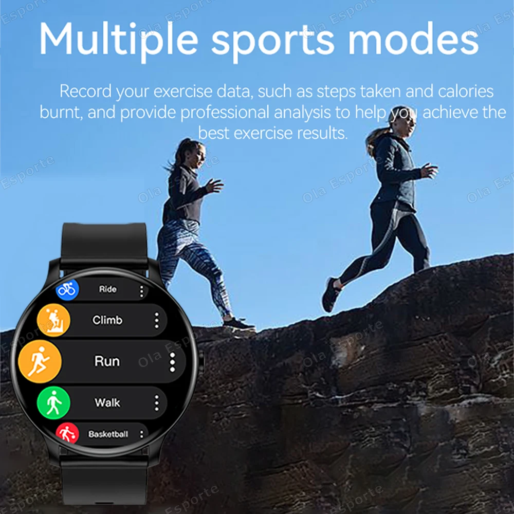 LXASFIT GT2 Bluetooth Smart Watch Sports Watch Smart Bracelet Round Screen Heart Rate Monitor Waterproof Smartwatch For Men Women Couple Watch Ladies Wrist Watch Woman Men Smart Watch Kids watch