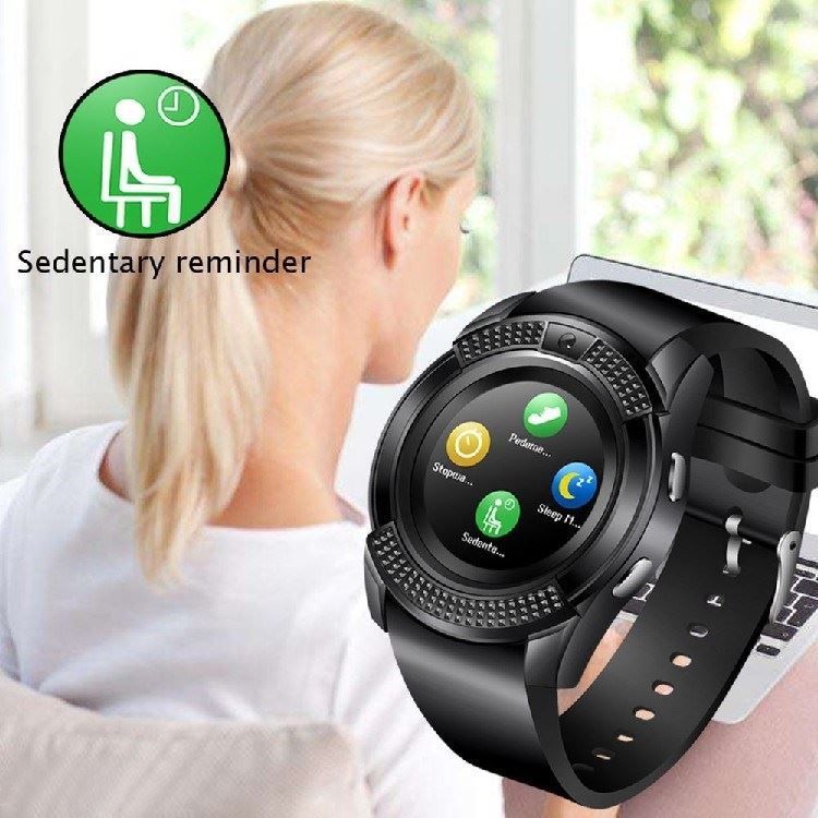 V8 Smart Watch With SIM Card Port PK DZ09 A1 Smart Watch For Men/Women Phone Watch Waterproof Smartwatch Touch Screen Woman Wrist Watch with Camera SIM Card Slot Kids Smart Watch Sports Watch