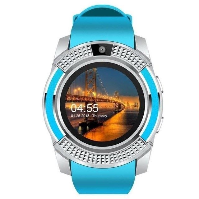 V8 Smart Watch With SIM Card Port PK DZ09 A1 Smart Watch For Men/Women Phone Watch Waterproof Smartwatch Touch Screen Woman Wrist Watch with Camera SIM Card Slot Kids Smart Watch Sports Watch