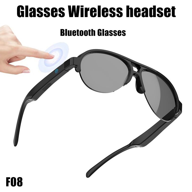 Anti-UV Smart Glasses Men Women Bluetooth Sunglasses Touch Control Waterproof Wireless Headphone Outdoor Smart Sunglasses Anti-glare Anti-Blu-ray Headset Dual Speaker Wireless Earphone Audio Glasses