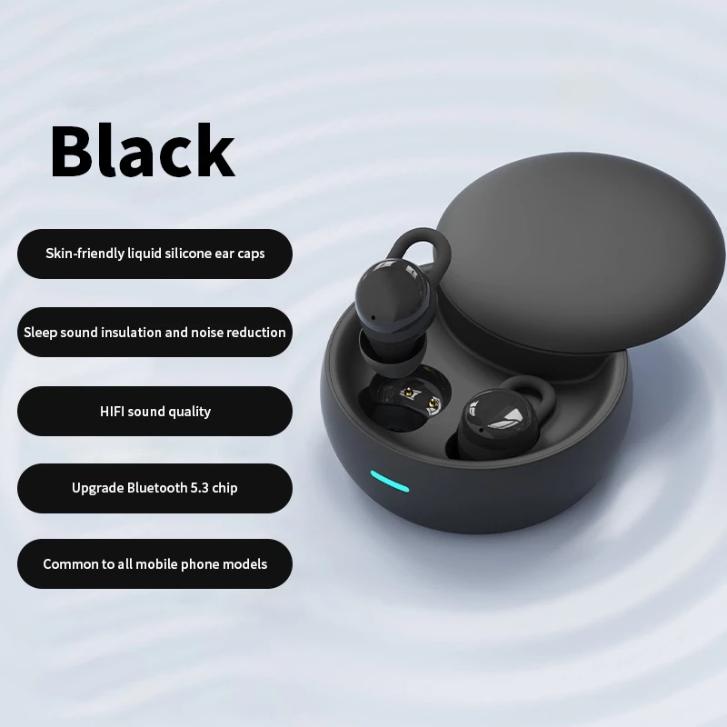 Wireless Sleeping Earbuds Bluetooth Earphones Invisible Noise Reduction TWS Headphones Comfortable Headset With Mic Mini Sleep Earphone Wireless Earbuds Gaming Bluetooth Earpods X68 Mini Earbuds Gift