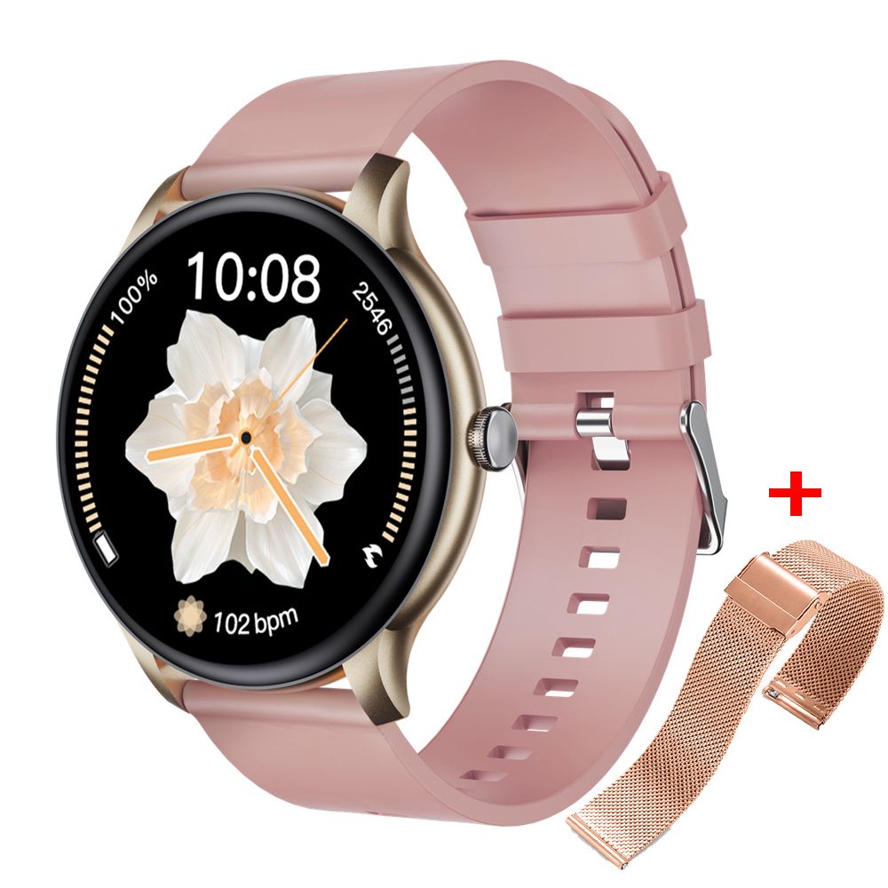 LXASFIT GT2 Men's Smart Watch Fitness Tracker Sports Smartwatch Bracelet Heart Rate Monitor Bluetooth Smartwatch For Men Wrist Ladies Watch Women Smart Watch Kids Smartwatch Steel Smart Watch 2 Straps