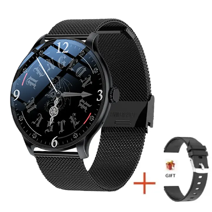 LXASFIT GT2 Men's Smart Watch Fitness Tracker Sports Smartwatch Bracelet Heart Rate Monitor Bluetooth Smartwatch For Men Wrist Ladies Watch Women Smart Watch Kids Smartwatch Steel Smart Watch 2 Straps