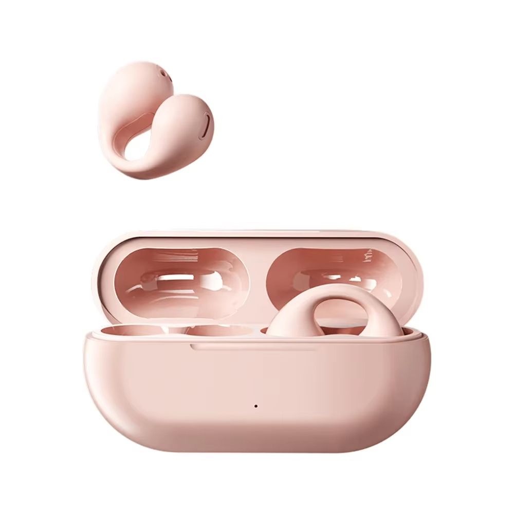 Aloking TWS Wireless Bluetooth Earphone Clip On Ear Sports Earbuds HIFI Stereo Sound Earpods Bluetooth Painless Headset Not in Ear Wireless Earphone Original Bluetooth Earpods Wireless Earphones