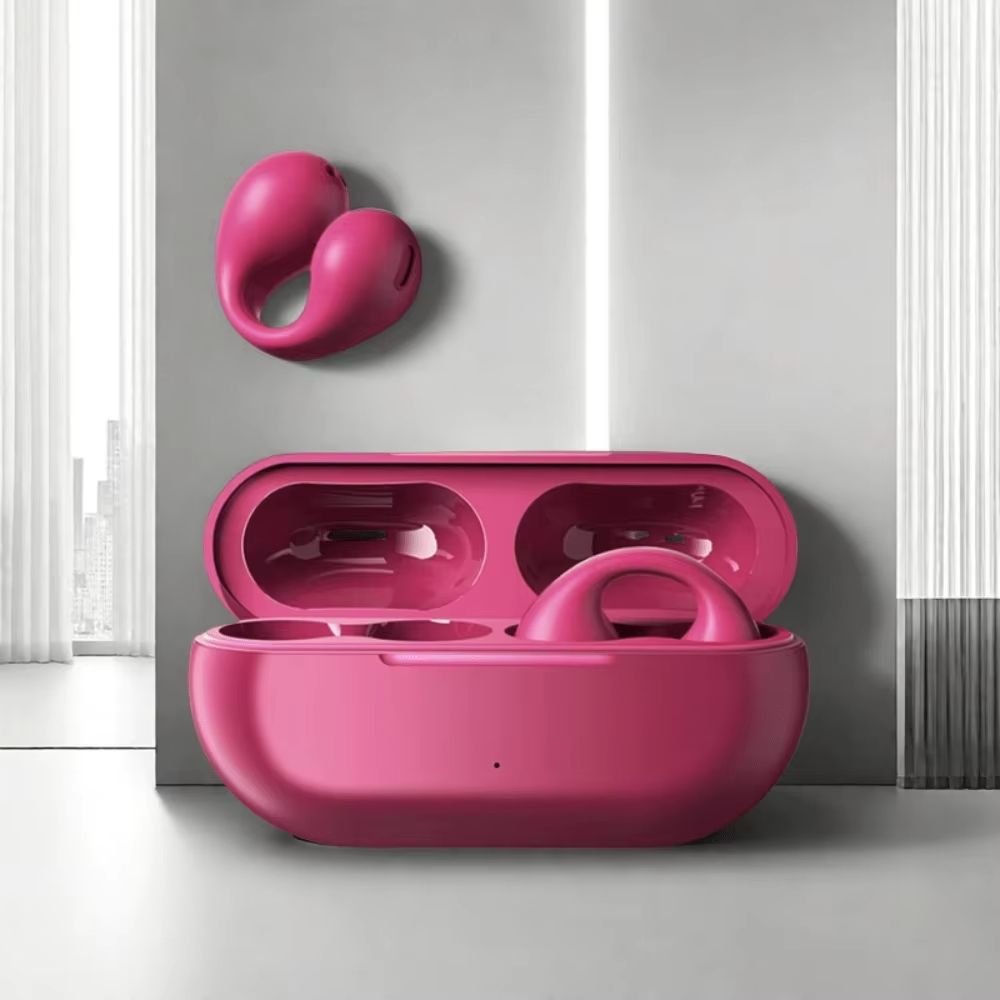 Aloking TWS Wireless Bluetooth Earphone Clip On Ear Sports Earbuds HIFI Stereo Sound Earpods Bluetooth Painless Headset Not in Ear Wireless Earphone Original Bluetooth Earpods Wireless Earphones