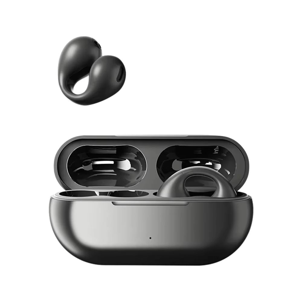 Aloking TWS Wireless Bluetooth Earphone Clip On Ear Sports Earbuds HIFI Stereo Sound Earpods Bluetooth Painless Headset Not in Ear Wireless Earphone Original Bluetooth Earpods Wireless Earphones