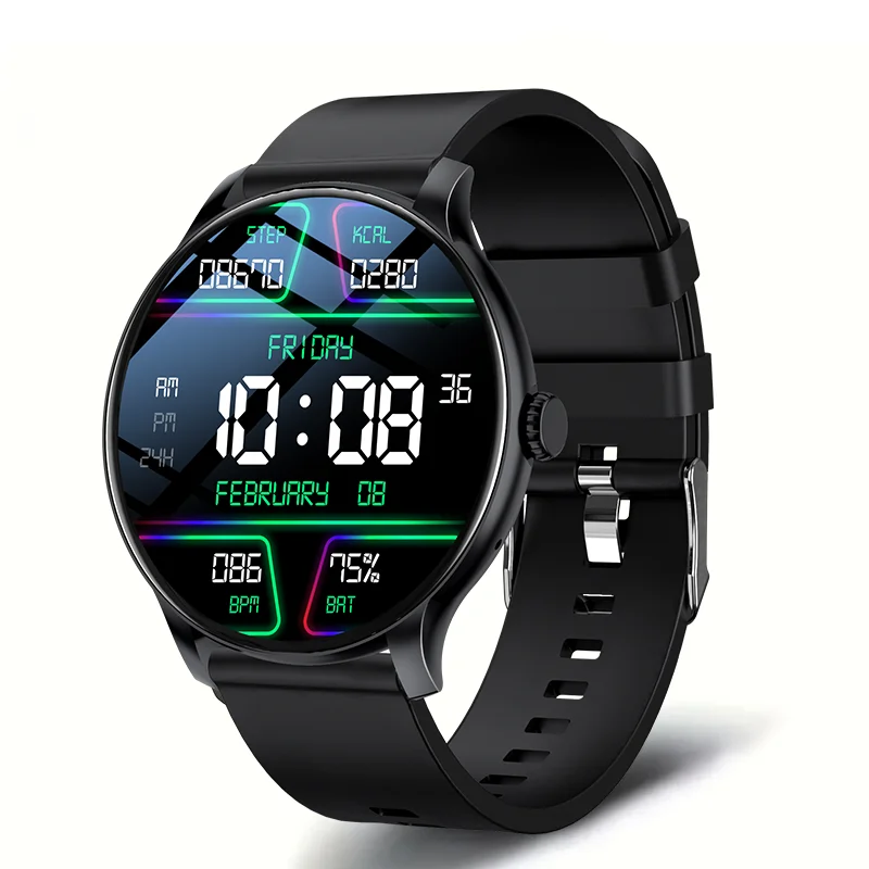 LXASFIT GT2 Bluetooth Smart Watch Sports Watch Smart Bracelet Round Screen Heart Rate Monitor Waterproof Smartwatch For Men Women Couple Watch Ladies Wrist Watch Woman Men Smart Watch Kids watch