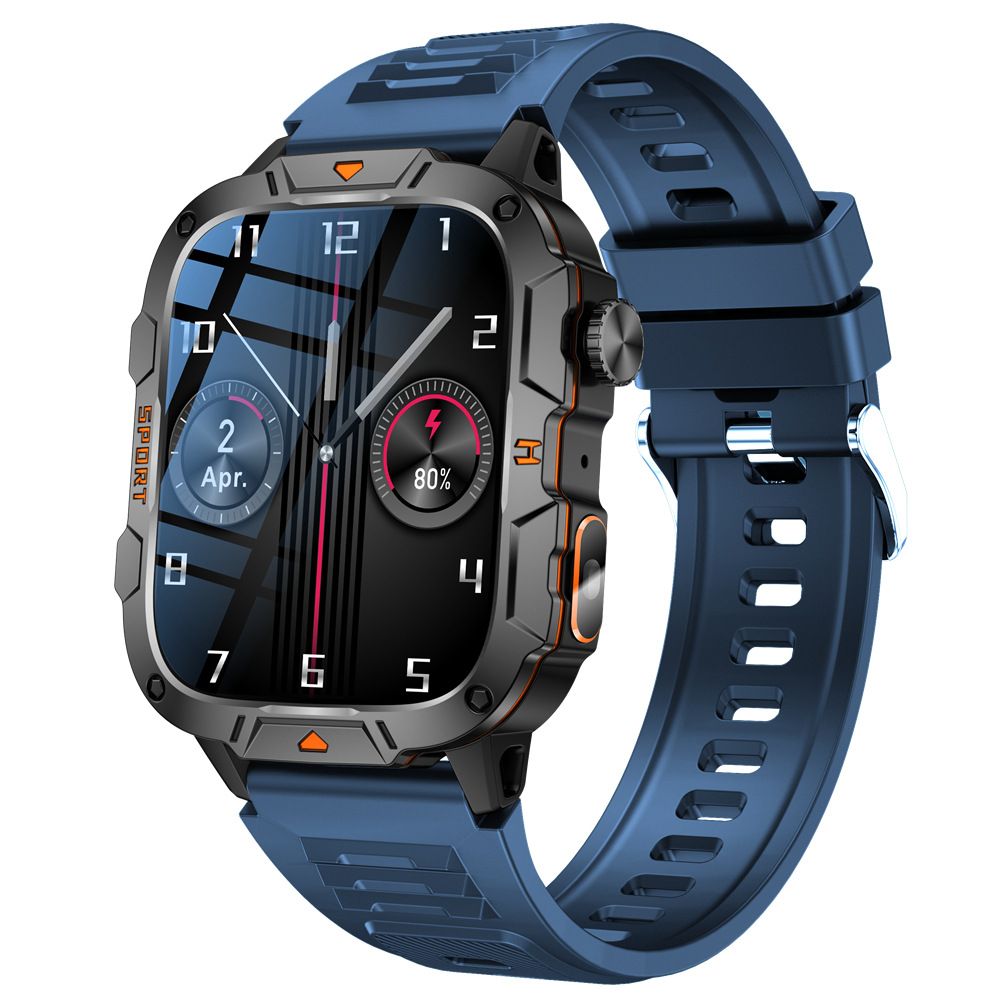 LIGE QX12 Smart Watch LED Flashlight Heart Rate Blood Pressure Blood Oxygen Health Monitor Bluetooth Smart Watch For Men Outdoor Sports Smartwatch Multifunction Waterproof Smart watch Smart Bracelet