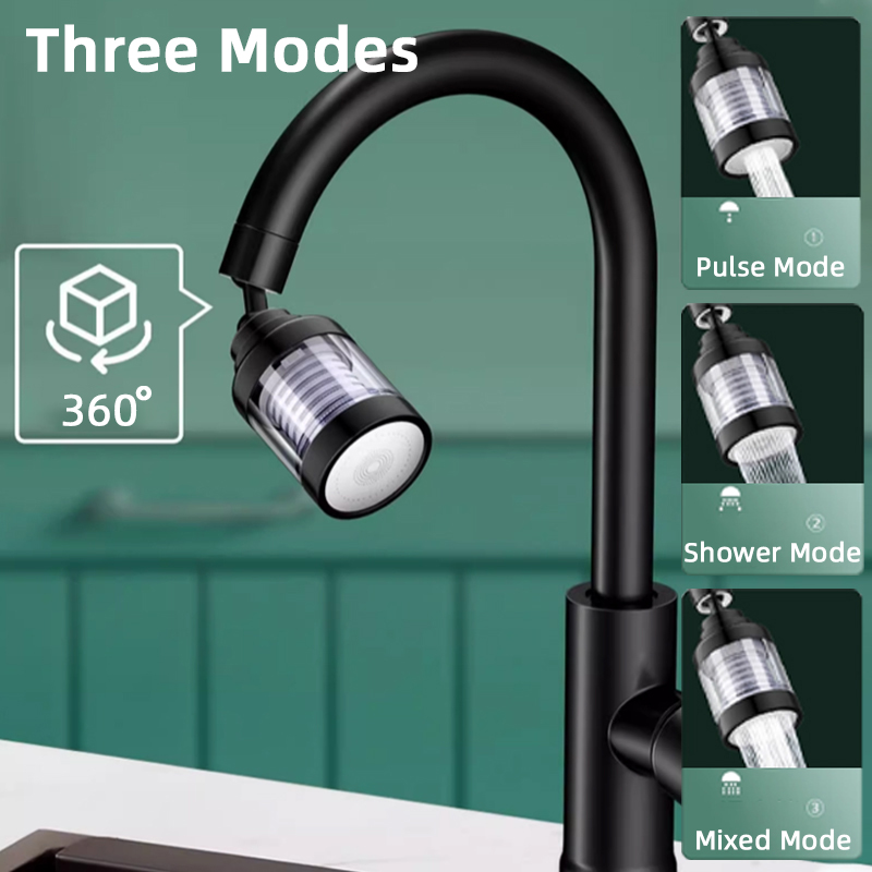 360° Rotatable Faucet Filter Extender Purifier Spray Head Tap Nozzle Water Saving Sprayer Diffuser Kitchen Accesories