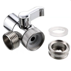 Faucet Parts Universal Faucet Switch Adapter Kitchen Sink Splitter Diverter Valve Water Tap Connector For Toilet Bidet Shower Bathroom