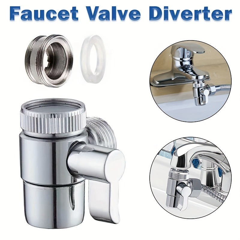 Faucet Parts Universal Faucet Switch Adapter Kitchen Sink Splitter Diverter Valve Water Tap Connector For Toilet Bidet Shower Bathroom