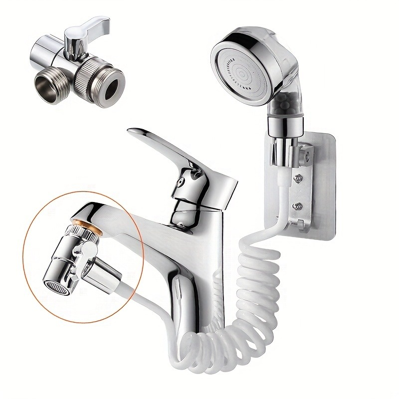 Faucet Parts Universal Faucet Switch Adapter Kitchen Sink Splitter Diverter Valve Water Tap Connector For Toilet Bidet Shower Bathroom