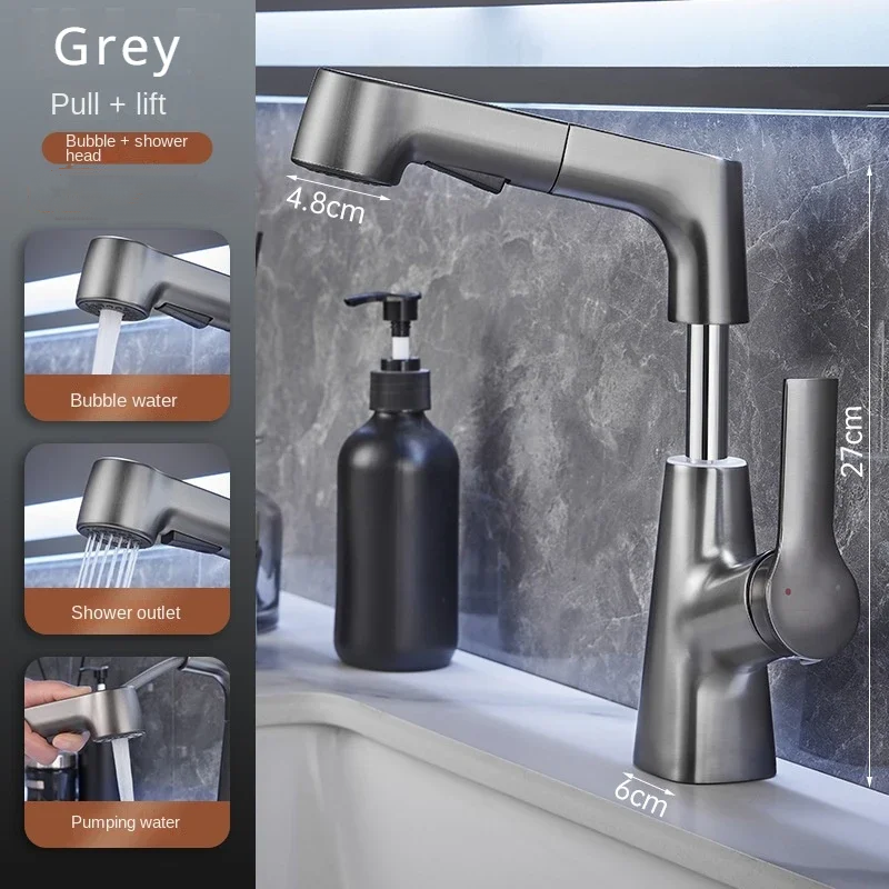 Washbasin Faucet Korea Bathroom Swivel Faucet Bathroom Sink Tap Tapware Blender Washbasin Tap Copper alloy