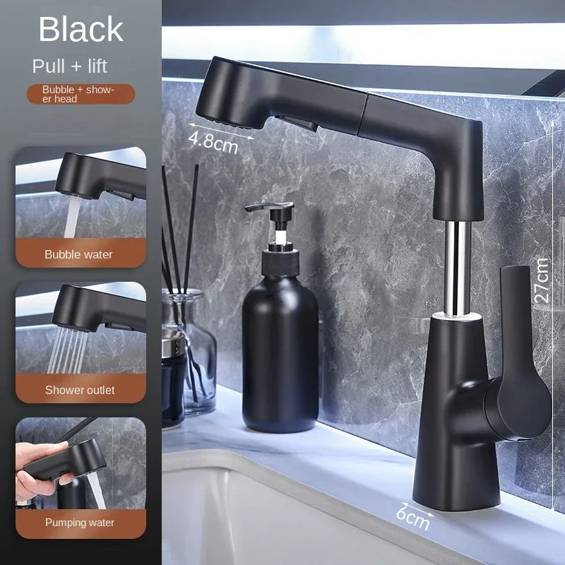 Washbasin Faucet Korea Bathroom Swivel Faucet Bathroom Sink Tap Tapware Blender Washbasin Tap Copper alloy
