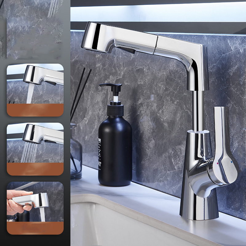 Washbasin Faucet Korea Bathroom Swivel Faucet Bathroom Sink Tap Tapware Blender Washbasin Tap Copper alloy